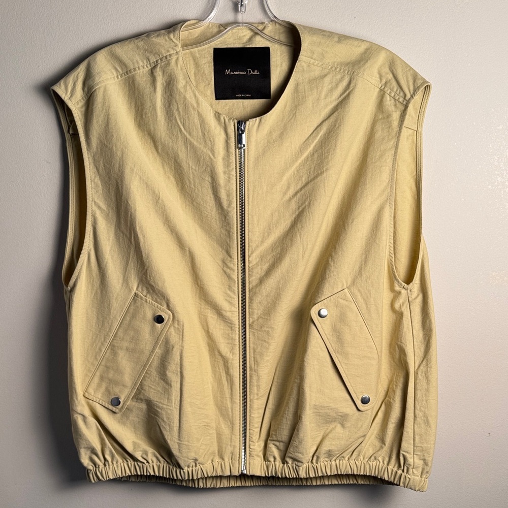 Massimo Dutti Women’s  Soft Yellow Vest